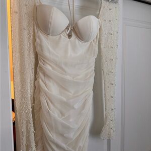 Oh Polly Dress with Pearl Accents